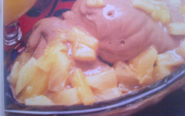 Sorvete de marshmallows e doce de leite