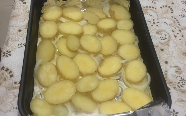 Bacalhau de forno ao alho e brócolis