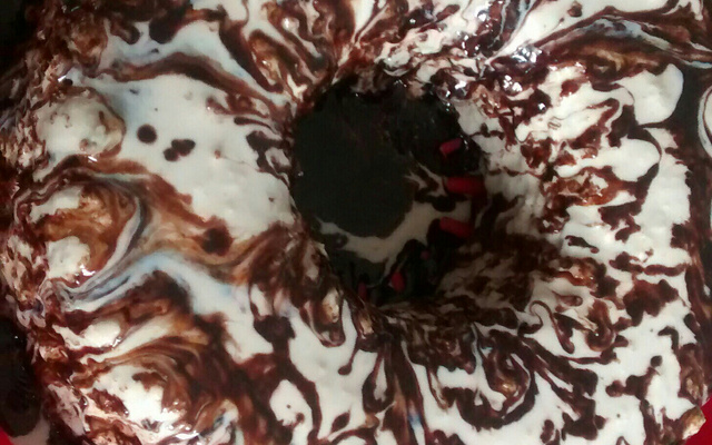 Gelado de panetone de chocolate