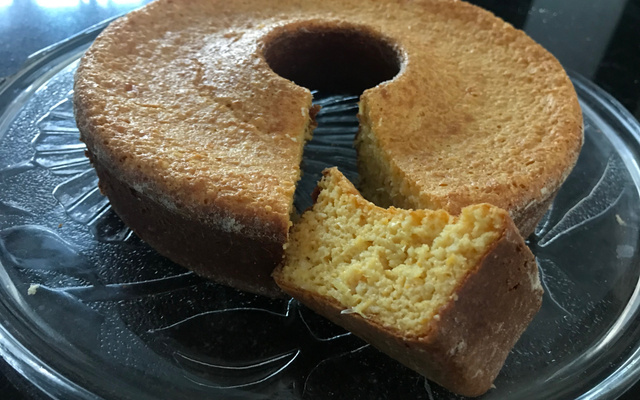 Bolo de milho com coco sem açúcar