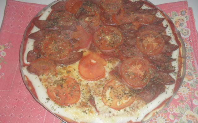 Massa de pizza rápida (fermento em pó)