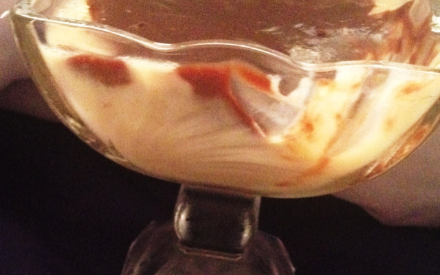 Sobremesa rápida de banana