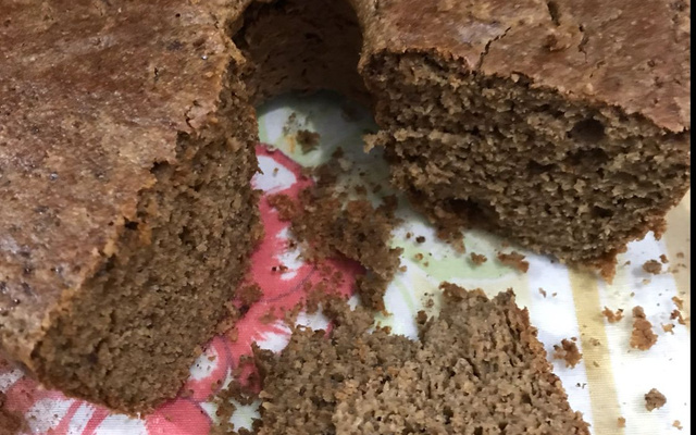 Bolo de banana sem açúcar, sem farinha de trigo e sem leite