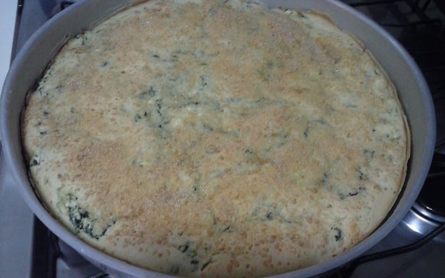 Torta salgada de ricota com espinafre