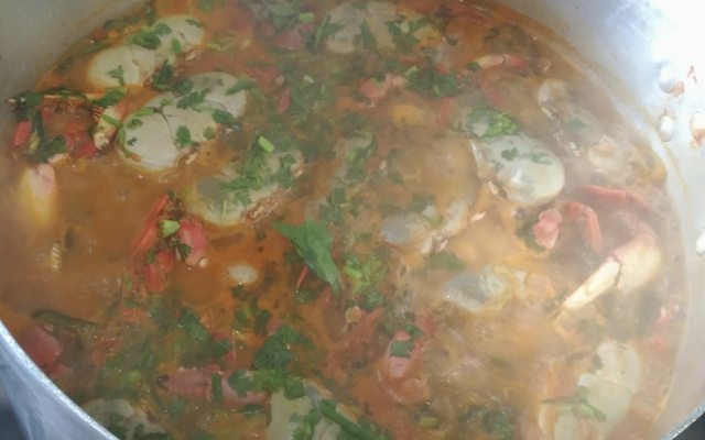 Caranguejo ao leite de coco do Dalmo