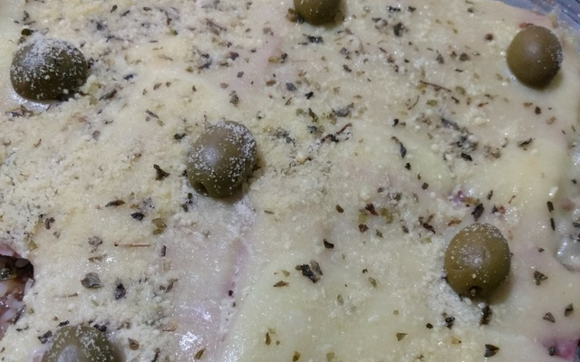 Arroz de forno com carne moída