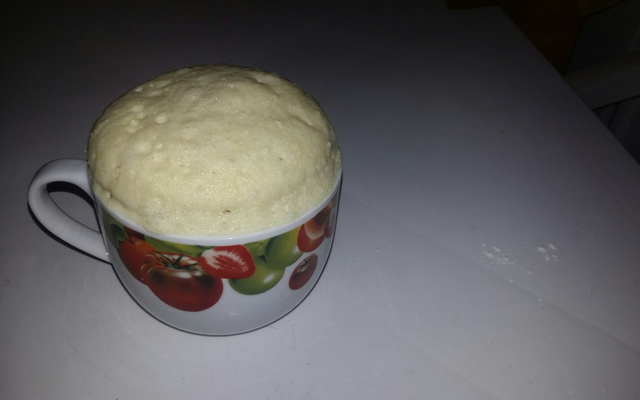 Bolo de caneca de coco