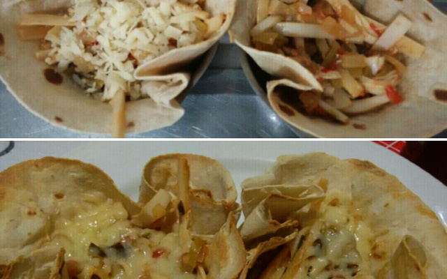 Cestinha de palmito refogado