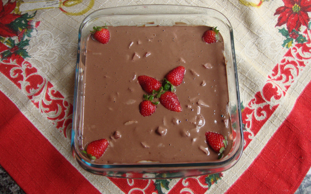 Delicia gelada de morango