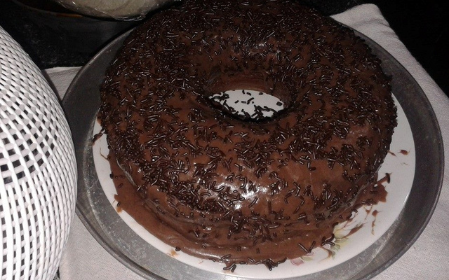 Calda de chocolate para bolos