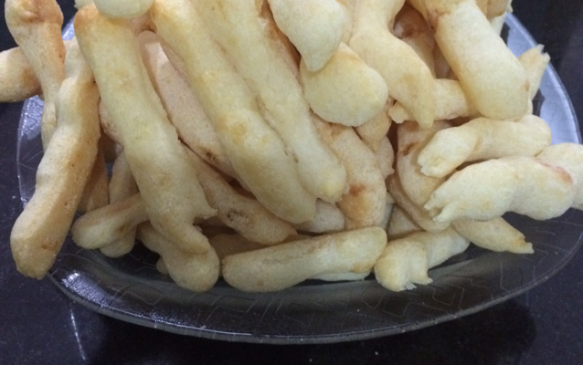 Biscoito de polvilho assado e crocante