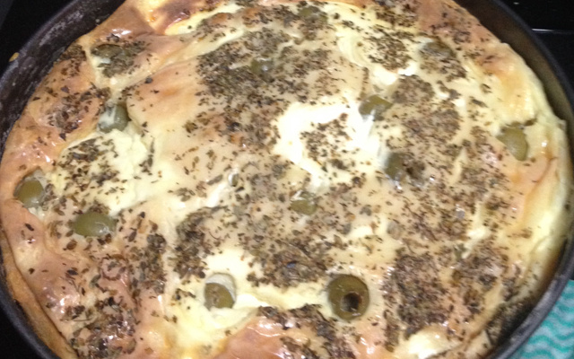 Torta de palmito cremoso da Deia