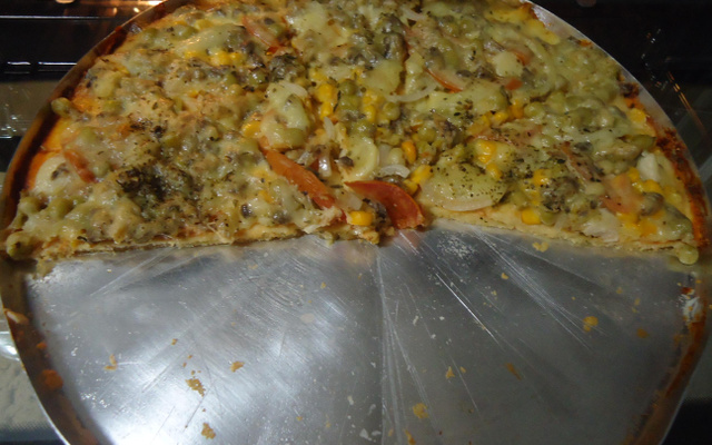 Massa de pizza fácil no liquidificador