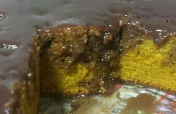 Bolo de cenoura e banana