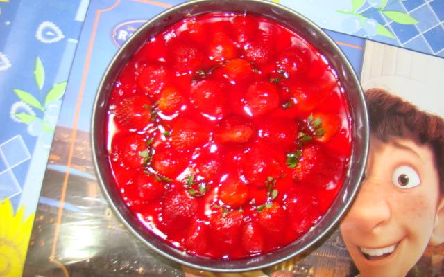 Tortinha de morango de dar água na boca.