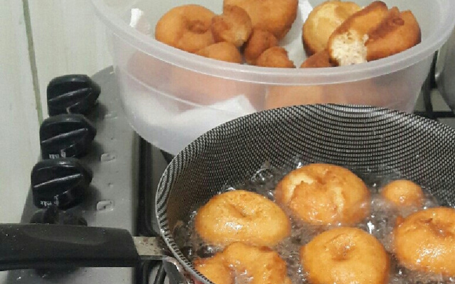 Rosquinha frita super fácil para o café