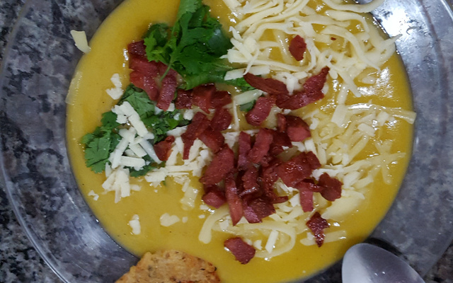 Creme de mandioquinha