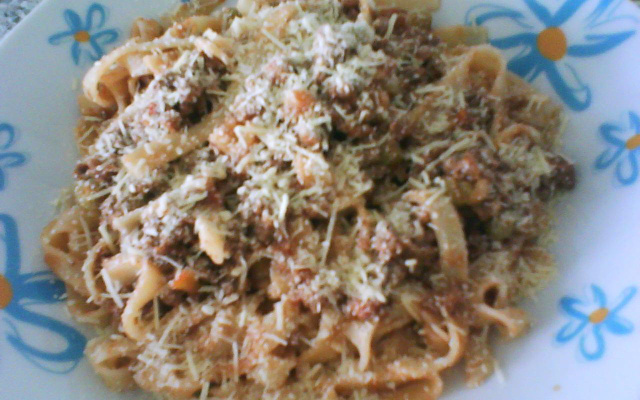 Macarronada à bolonhesa