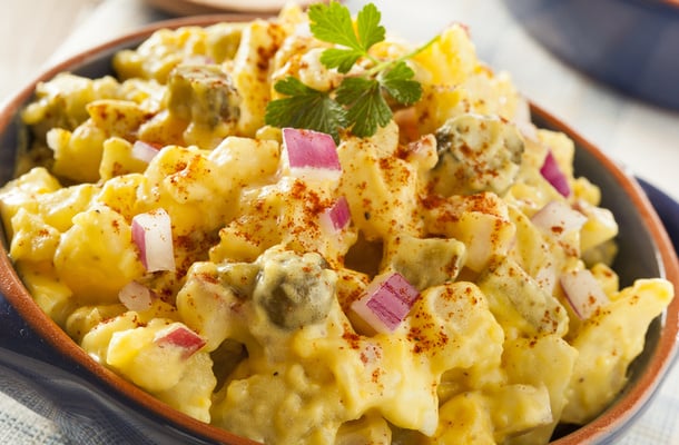 Maionese de batatas simples