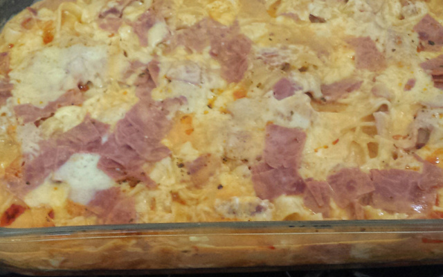 Macarrão talharim de forno