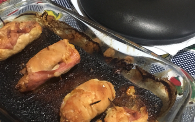 Rocambole de peito de frango