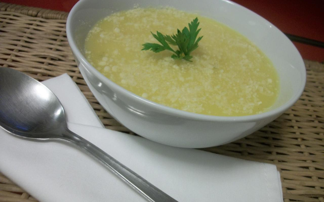 Sopa creme de mandioquinha