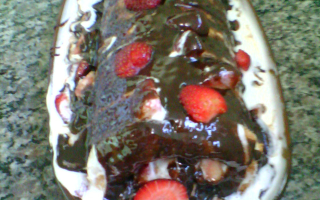 Rocambole de Morango