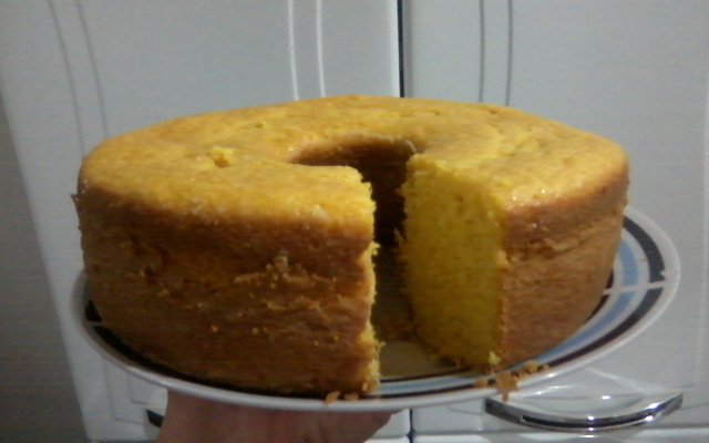 Bolo de milho com milharina