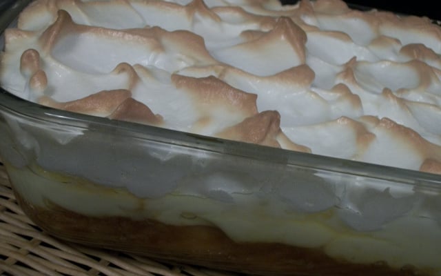 Sobremesa deliciosa de banana