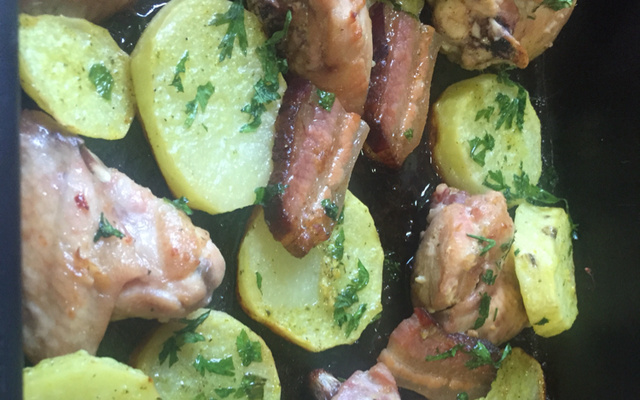 Frango à passarinho no forno