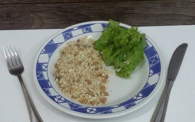 Farofa crocante com soja