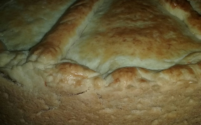 Torta de frango de massa semipodre