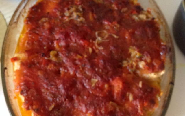 Filé de peixe ao forno