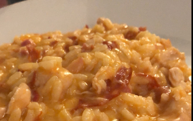 Risoto na panela de pressão