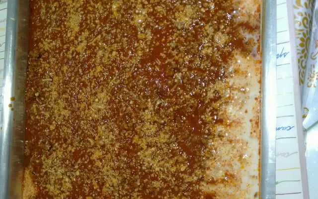 Lasanha de massa de pastel