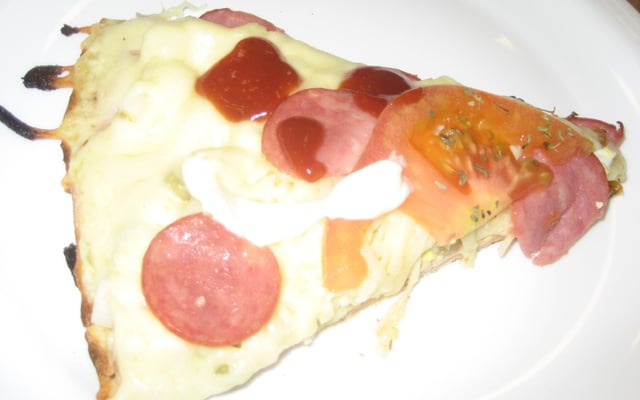 Pizza de pão de forma