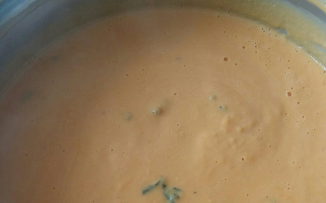 Creme de abóbora com carne seca