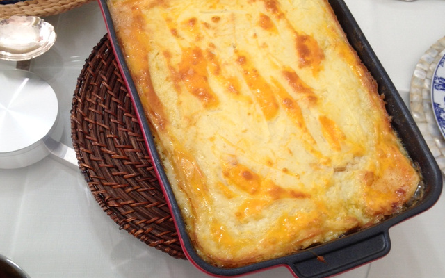 Escondidinho de bacalhau do Manu