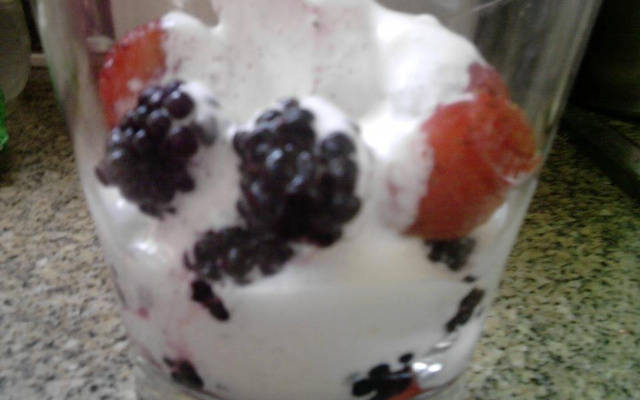 Chantilly light com frutas