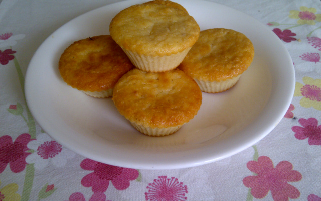 Muffin de coco sem gordura