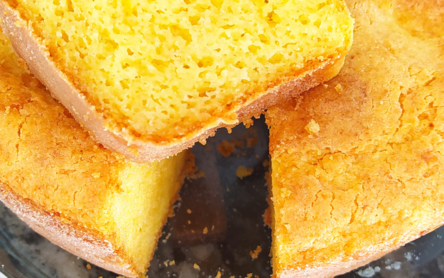 Bolo de fubá de canjica