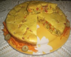 Torta de cenoura recheada