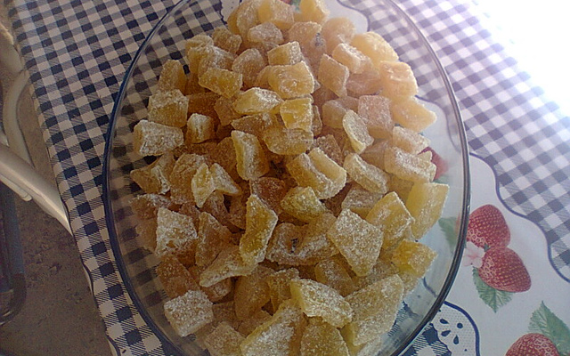 Doce de mamão cristalizado