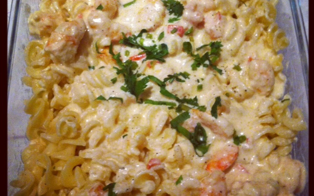 Macarrão com molho branco light