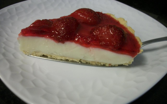 Torta de morango com iogurte