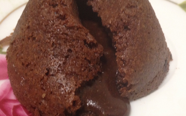 Petit gâteau de creme de avelã perfeito