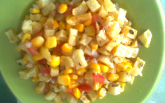 Salada de batata frita