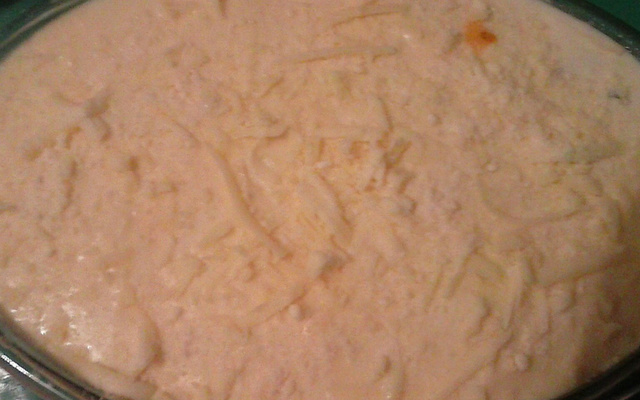 Pirão de aipim incrementado