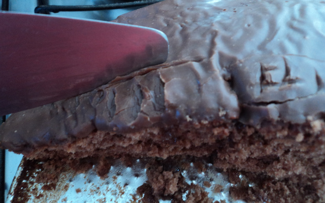 Bolo de chocolate com cobertura especial