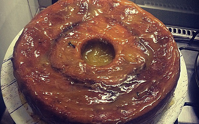 Bolo de bergamota (tangerina)